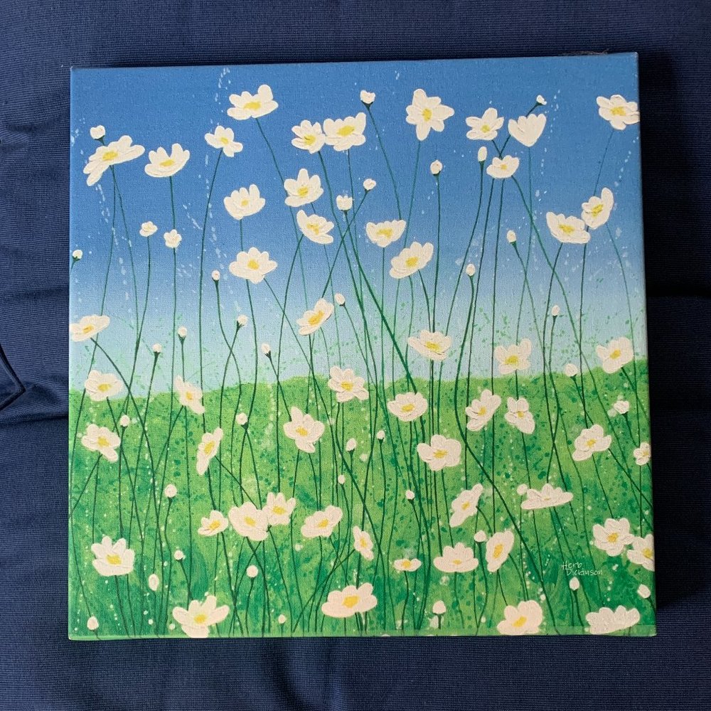 'Jesse's Daisies' by Herb Dickinson Art Print
